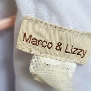 A soft blue and white dress